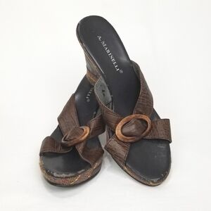 A. Marinelli Slip On Platform Slipper Shoe!